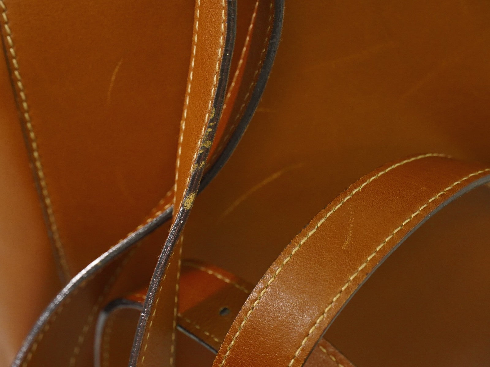 Gucci Vintage Bamboo Backpack Leather, BROWN, LEATHER, Backpack