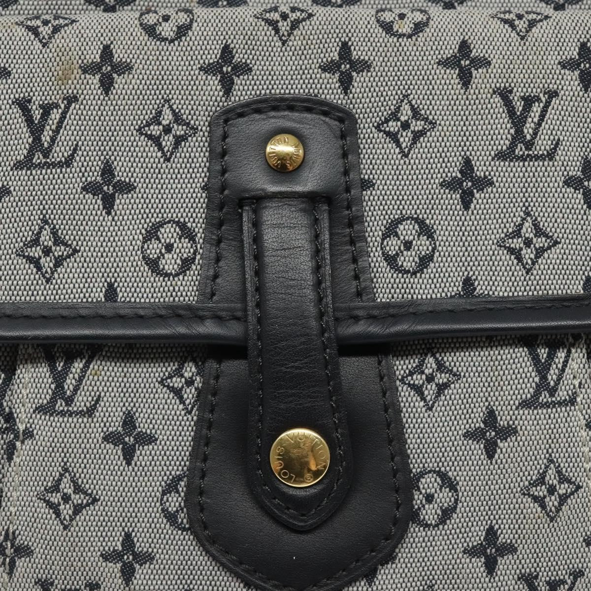 Louis Vuitton Mary Kate Messenger Bag Mini Lin, NAVY, CANVAS, Shoulder bag