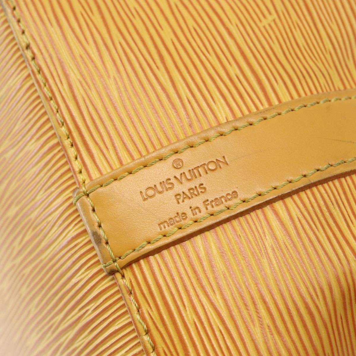 Louis Vuitton Petit Noe Handbag Epi Leather, YELLOW, LEATHER, Shoulder bag