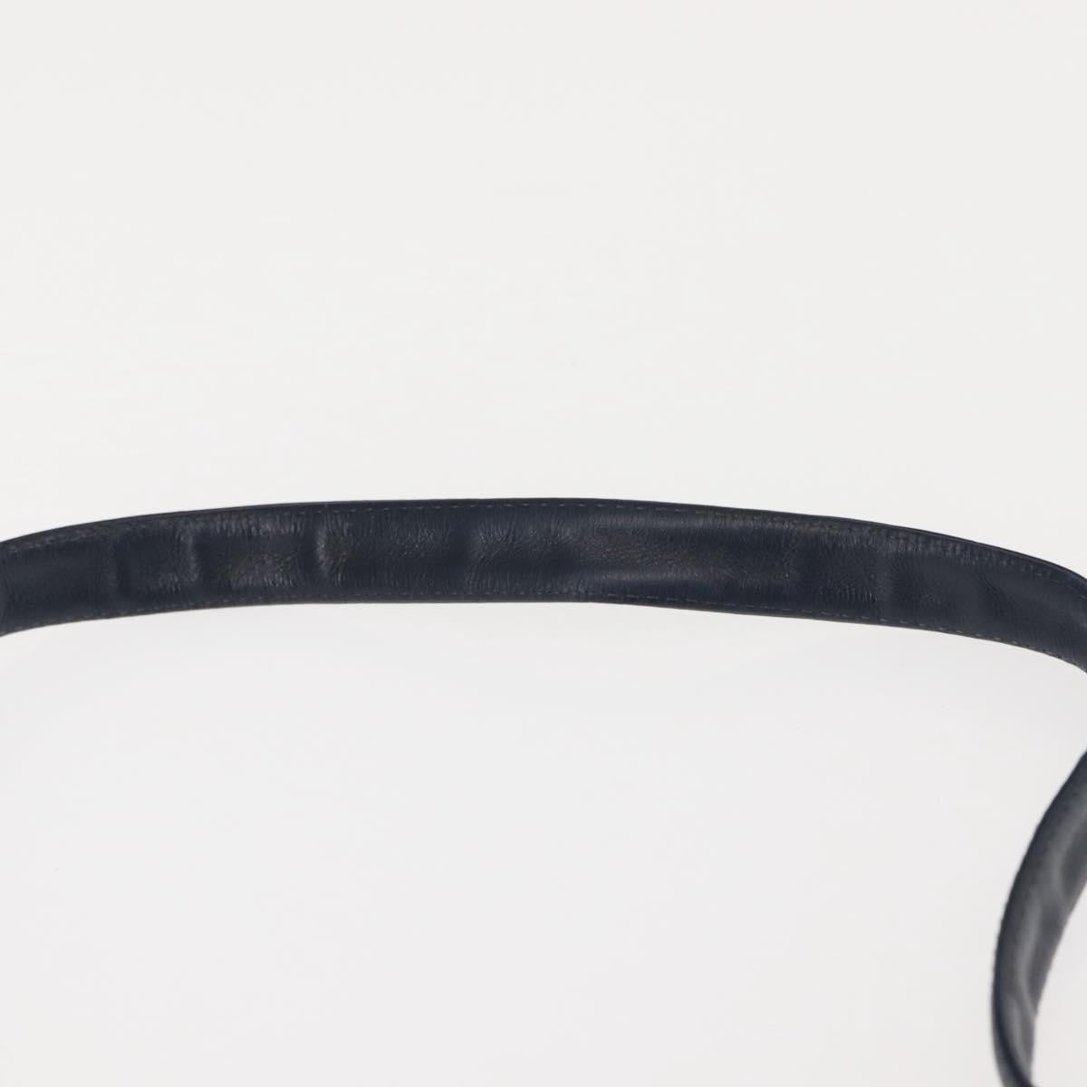 Christian Dior Vintage Trotter Crossbody Bag Diorissimo Coated Canvas, NAVY, CANVAS, Shoulder bag