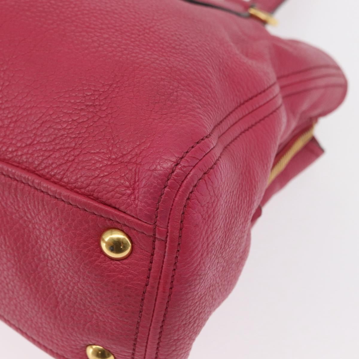 Miu Miu Phenix Convertible Tote Leather, PINK, LEATHER, Tote bag