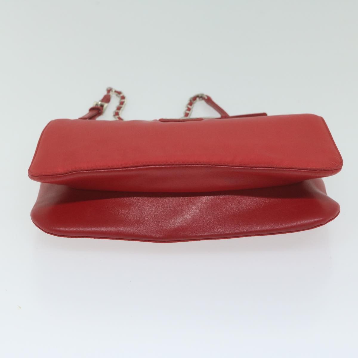 Prada Chain Shoulder Bag Tessuto, RED, NYLON, Shoulder bag