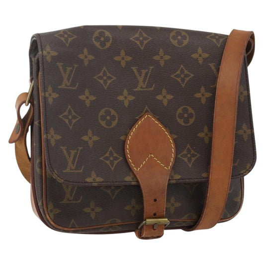 Louis Vuitton Cartouchiere Handbag Monogram Canvas, BROWN, CANVAS, Shoulder bag