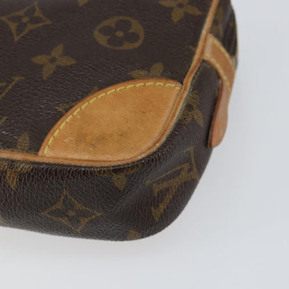 Louis Vuitton Marly Dragonne Clutch Monogram Canvas, BROWN, CANVAS, Clutche & pouche