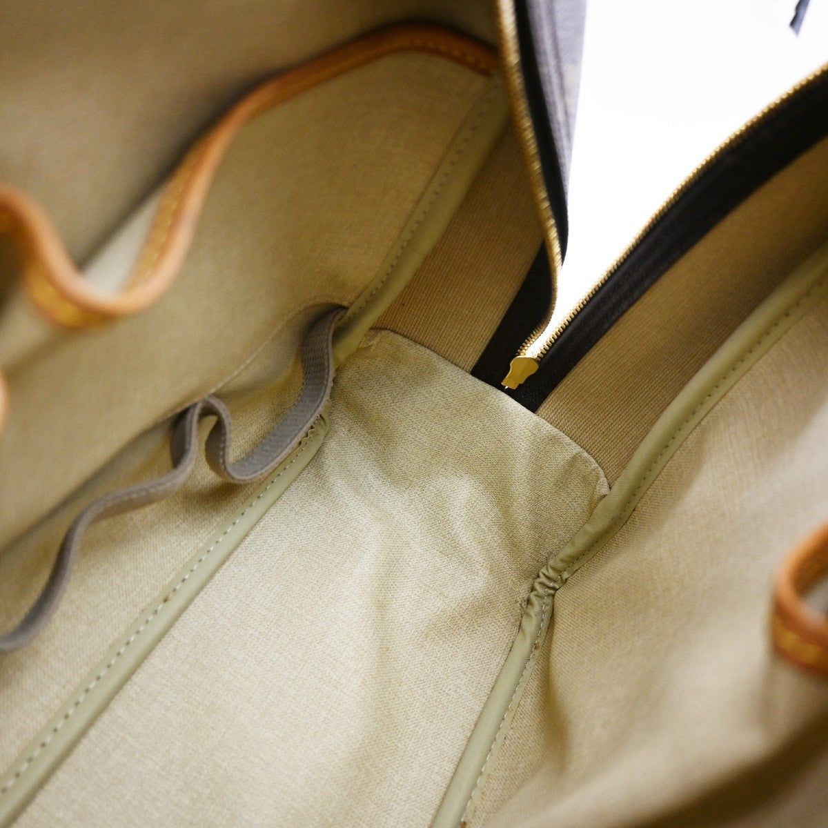 Louis Vuitton Deauville Handbag Monogram Canvas, BROWN, CANVAS, Handbag