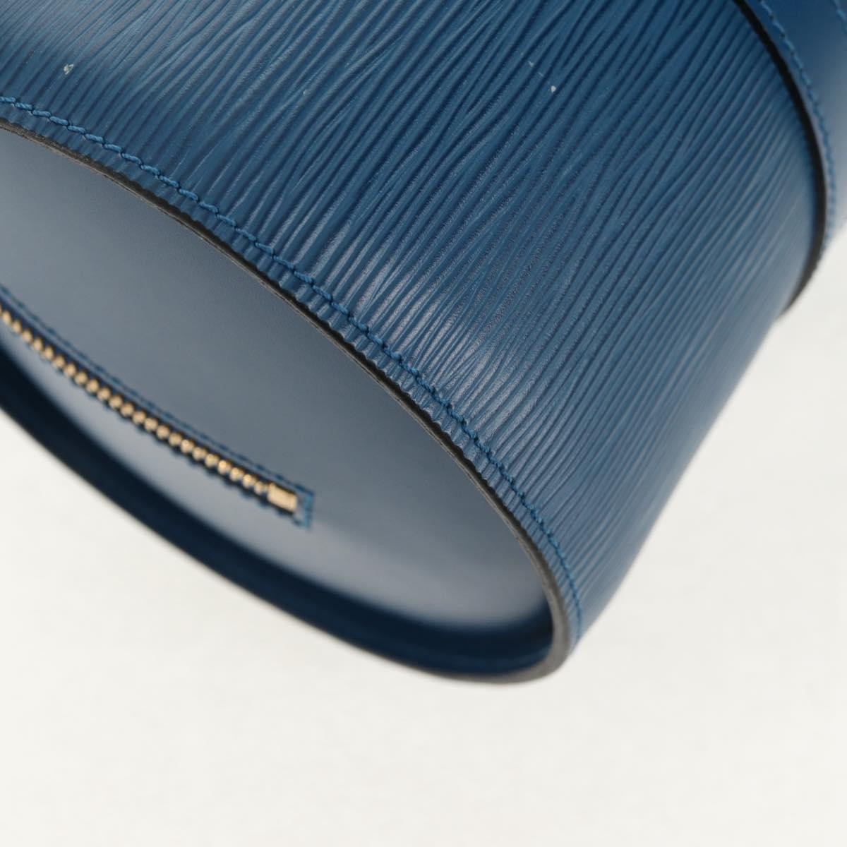 Louis Vuitton Soufflot Handbag Epi Leather, BLUE, LEATHER, Handbag