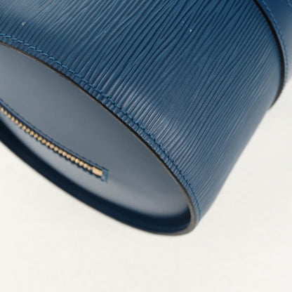 Louis Vuitton Soufflot Handbag Epi Leather, BLUE, LEATHER, Handbag