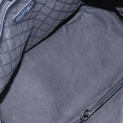 Chanel Optic Coco Bowler Bag Printed Coated Canvas with Caviar, BLACK, PVC, Travel bag