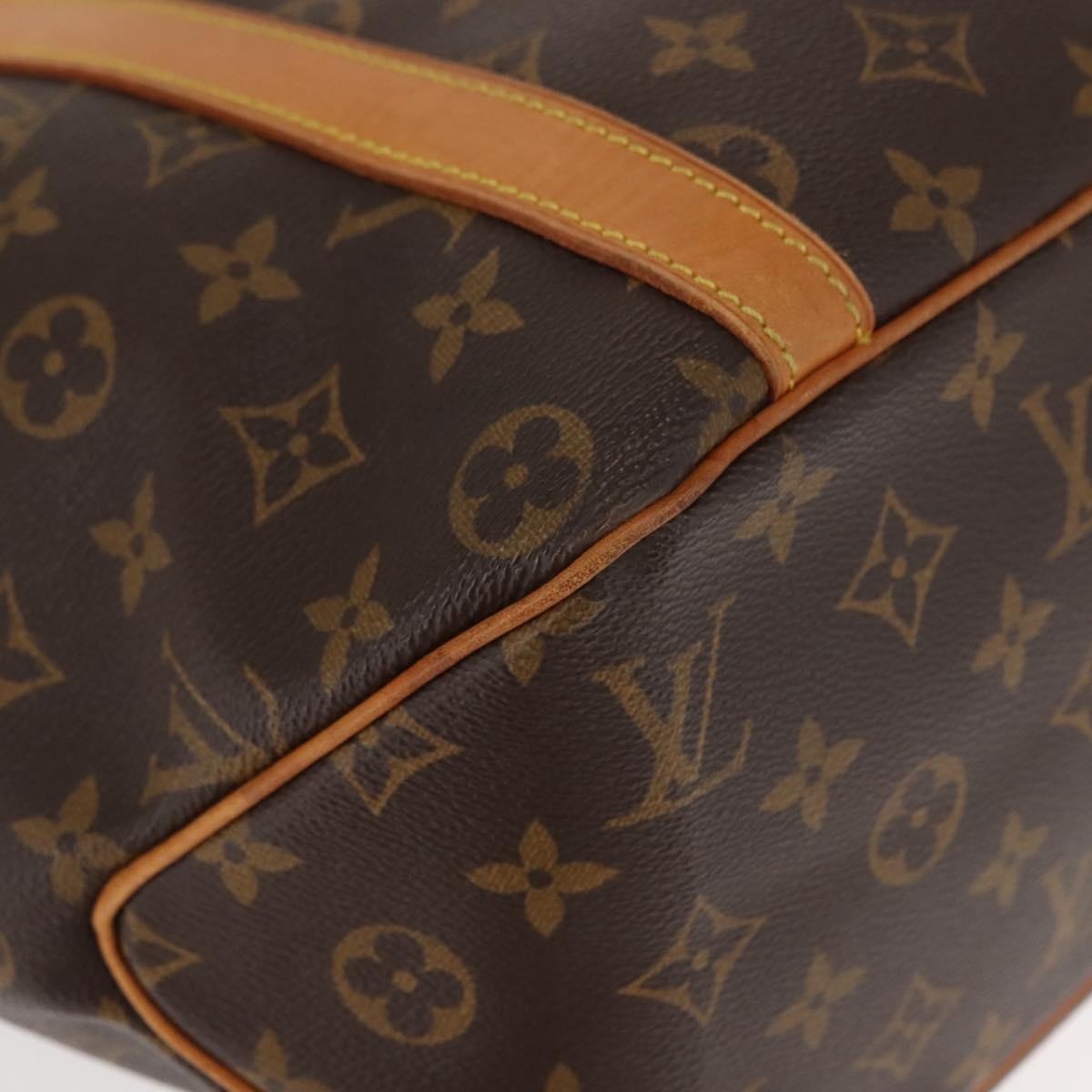 Louis Vuitton Shopping Sac Handbag Monogram Canvas, BROWN, CANVAS, Tote bag