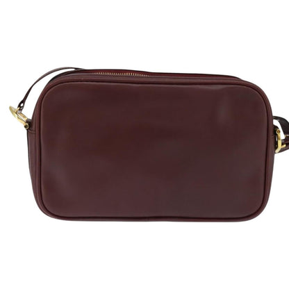 cartier Must de Cartier Shoulder Bag Leather, BURGUNDY, LEATHER, Shoulder bag