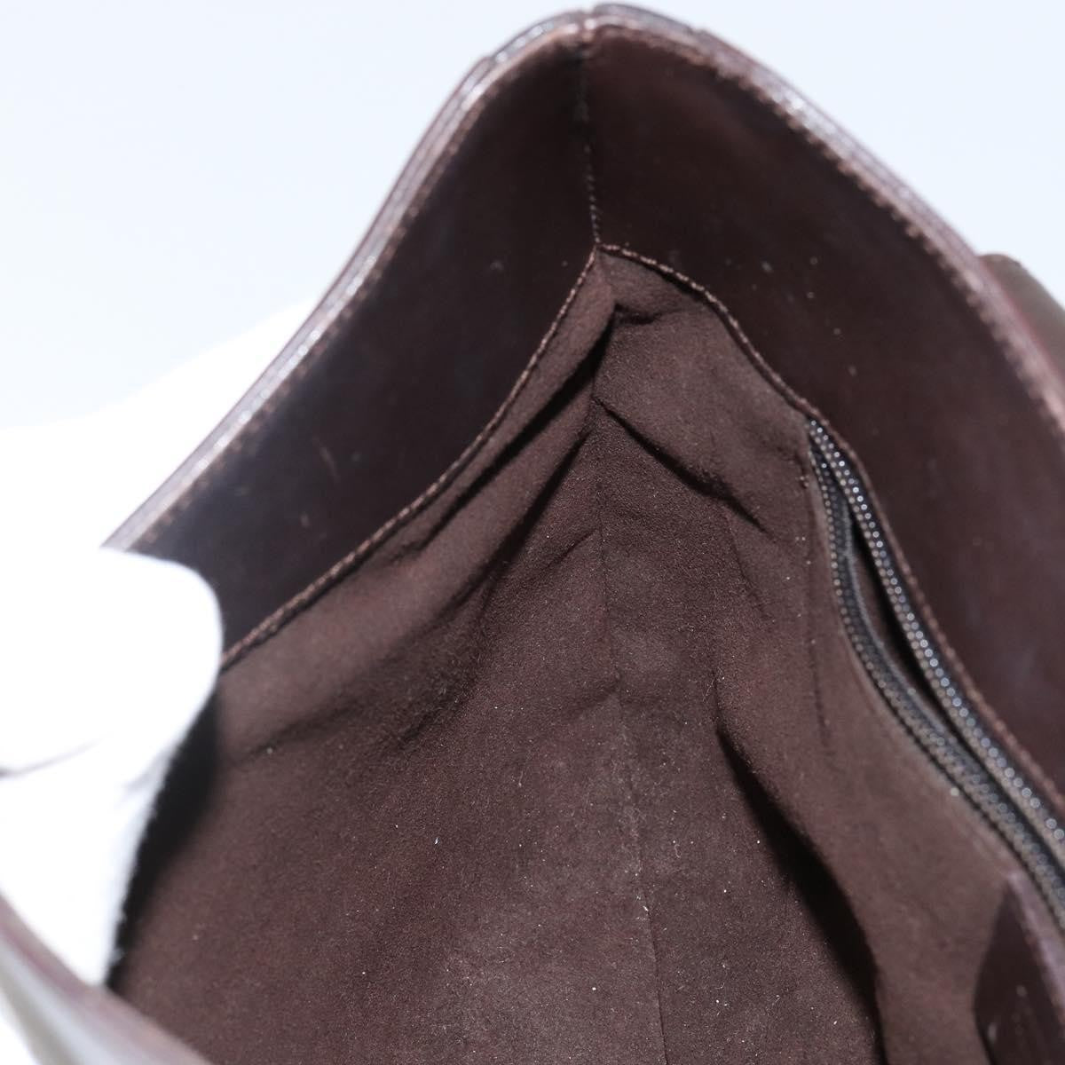 Salvatore Ferragamo Gancini handbag Leather, BLACK, LEATHER, Handbag