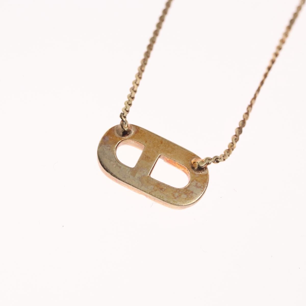 Christian Dior CD Logo necklace Metal, GOLD, METAL, Necklace