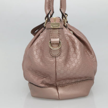 Gucci Sukey Top Handle Satchel Microguccissima Leather, PINK, LEATHER, Tote bag