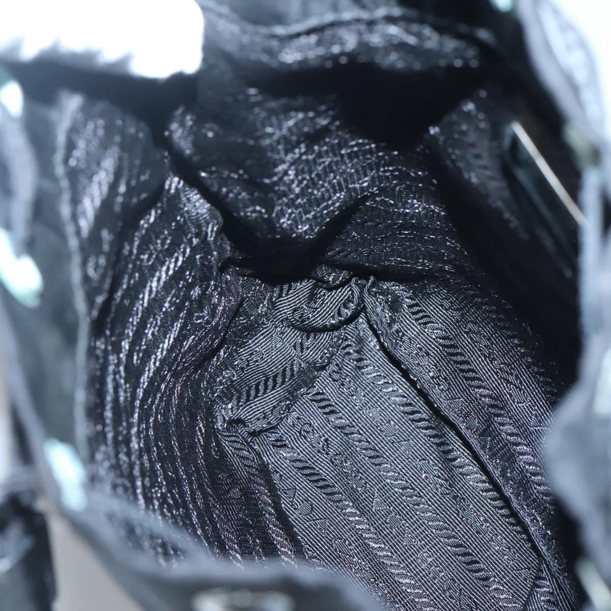 Prada Drawstring Pouch Tessuto, BLACK, NYLON, Clutche & pouche