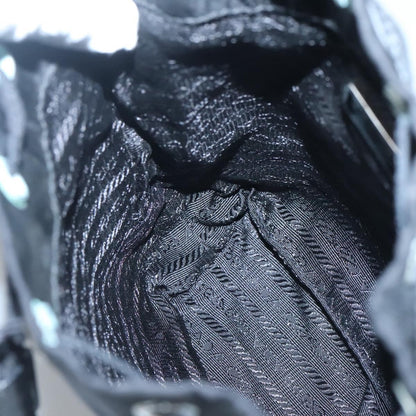 Prada Drawstring Pouch Tessuto, BLACK, NYLON, Clutche & pouche