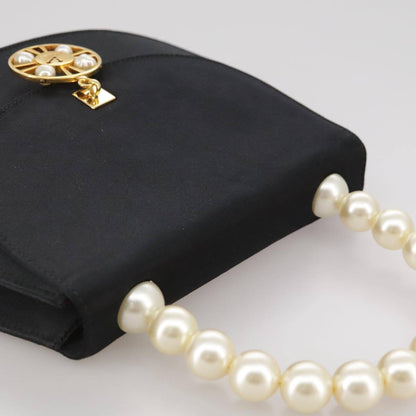 Celine Handbag Satin, BLACK, SATIN, Handbag