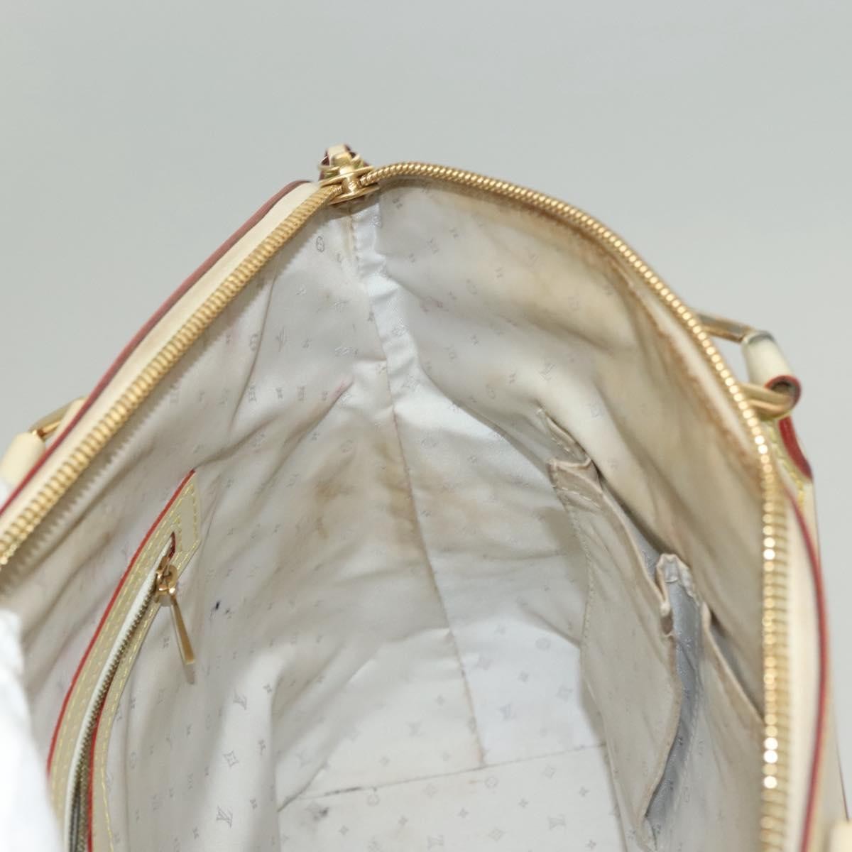 Louis Vuitton Suhali Lockit Handbag Leather, WHITE, LEATHER, Handbag