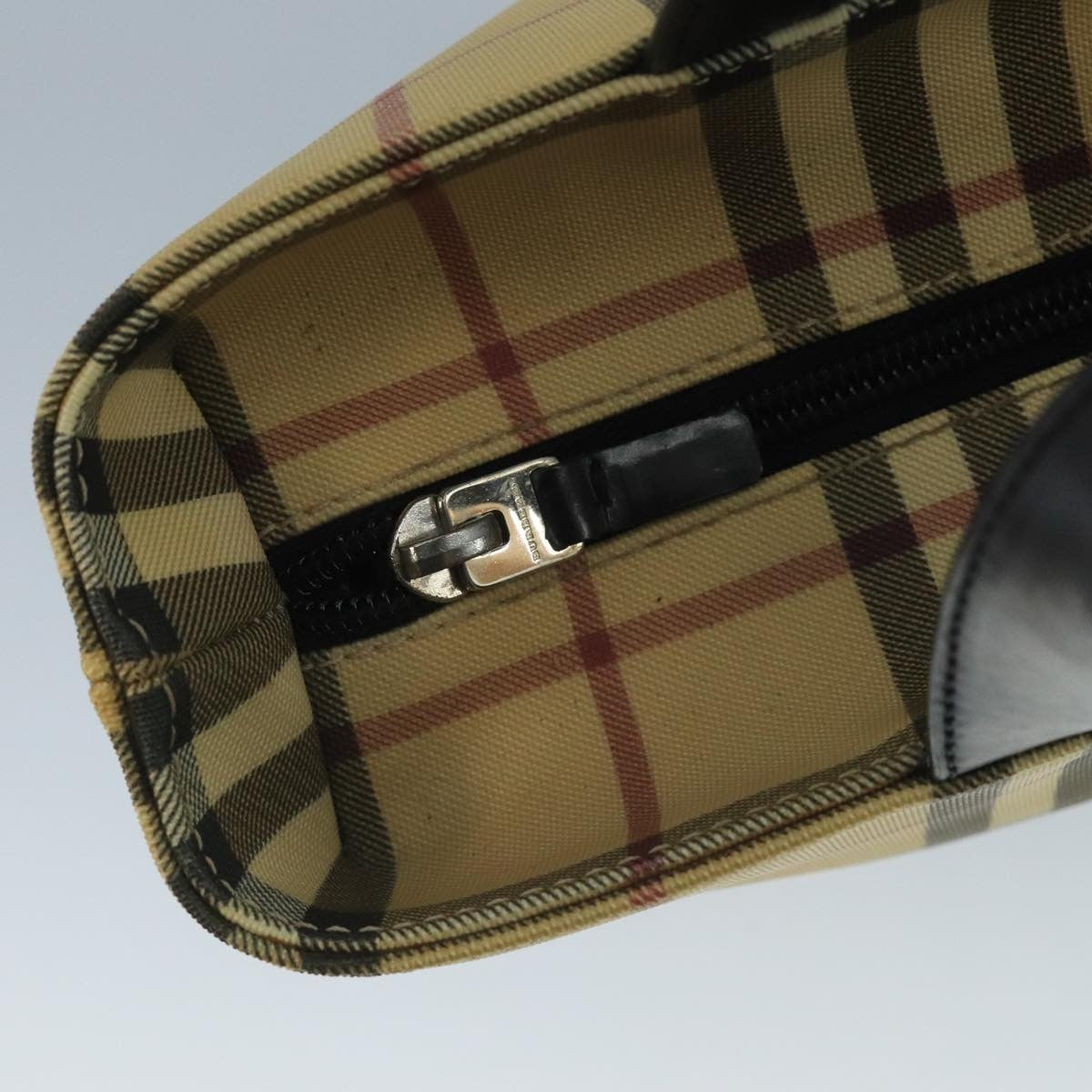 Burberry Nova Handbag Check Pattern, BEIGE, CANVAS, Handbag