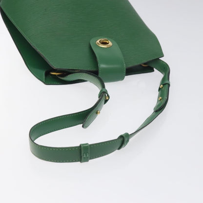 Louis Vuitton Cluny Shoulder Bag Epi Leather, GREEN, LEATHER, Shoulder bag