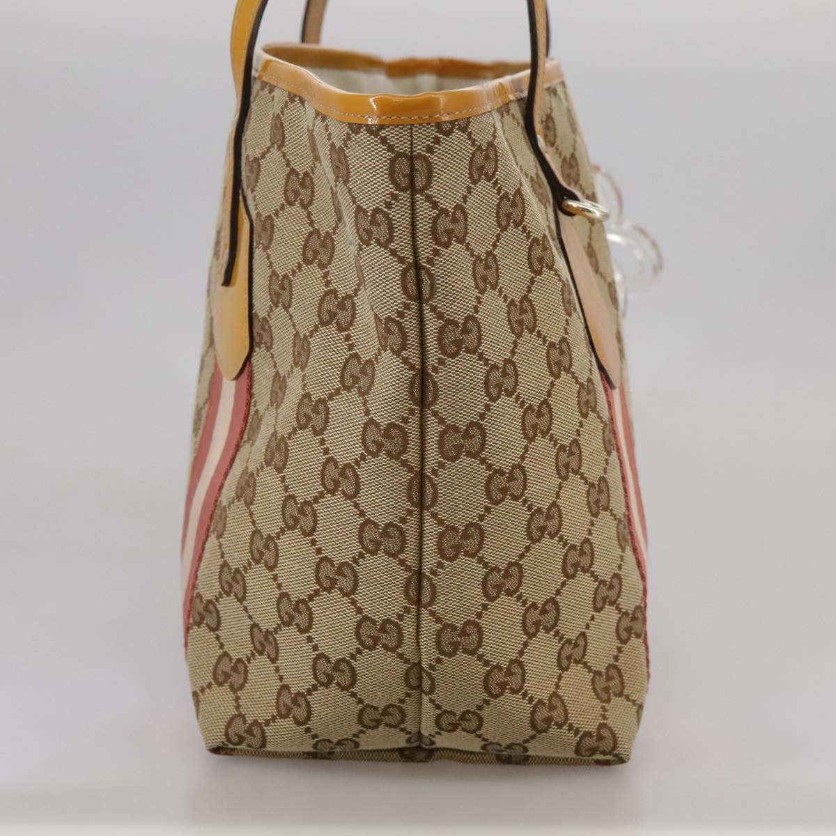 Gucci Sherry Line Tote Canvas, BEIGE, CANVAS, Tote bag