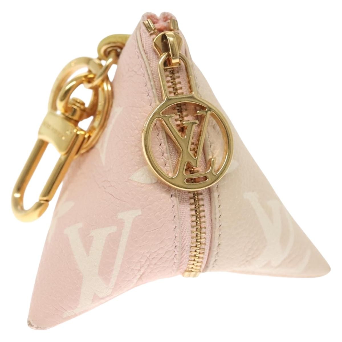 Louis Vuitton Berlingot Key Pouch Monogram Empreinte Leather, PINK, LEATHER, Charms and Keychains
