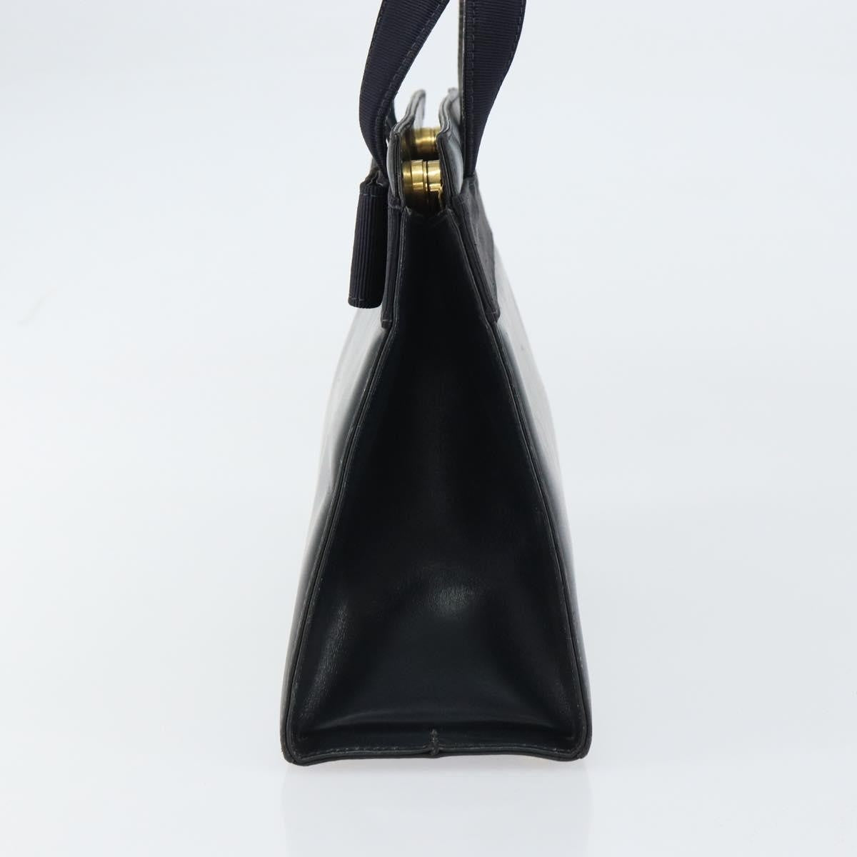 Salvatore Ferragamo Convertible Vara Bow Tote Leather, NAVY, LEATHER, Handbag