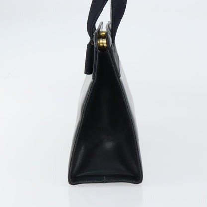 Salvatore Ferragamo Convertible Vara Bow Tote Leather, NAVY, LEATHER, Handbag