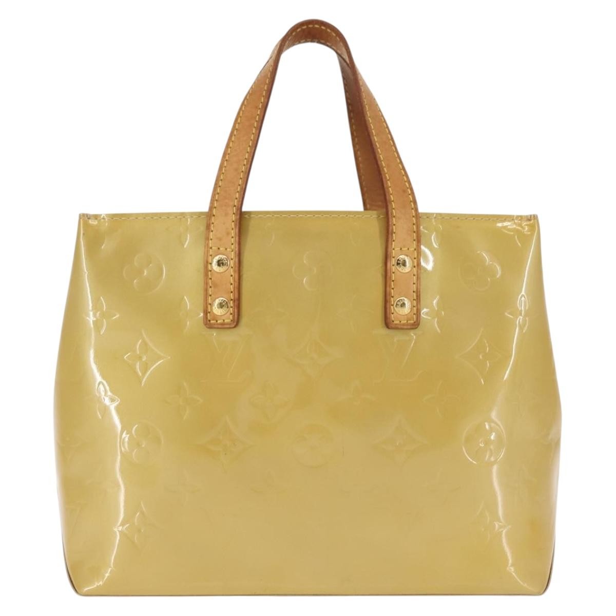 Louis Vuitton Reade Handbag Monogram Vernis, BEIGE, PATENT_LEATHER, Handbag