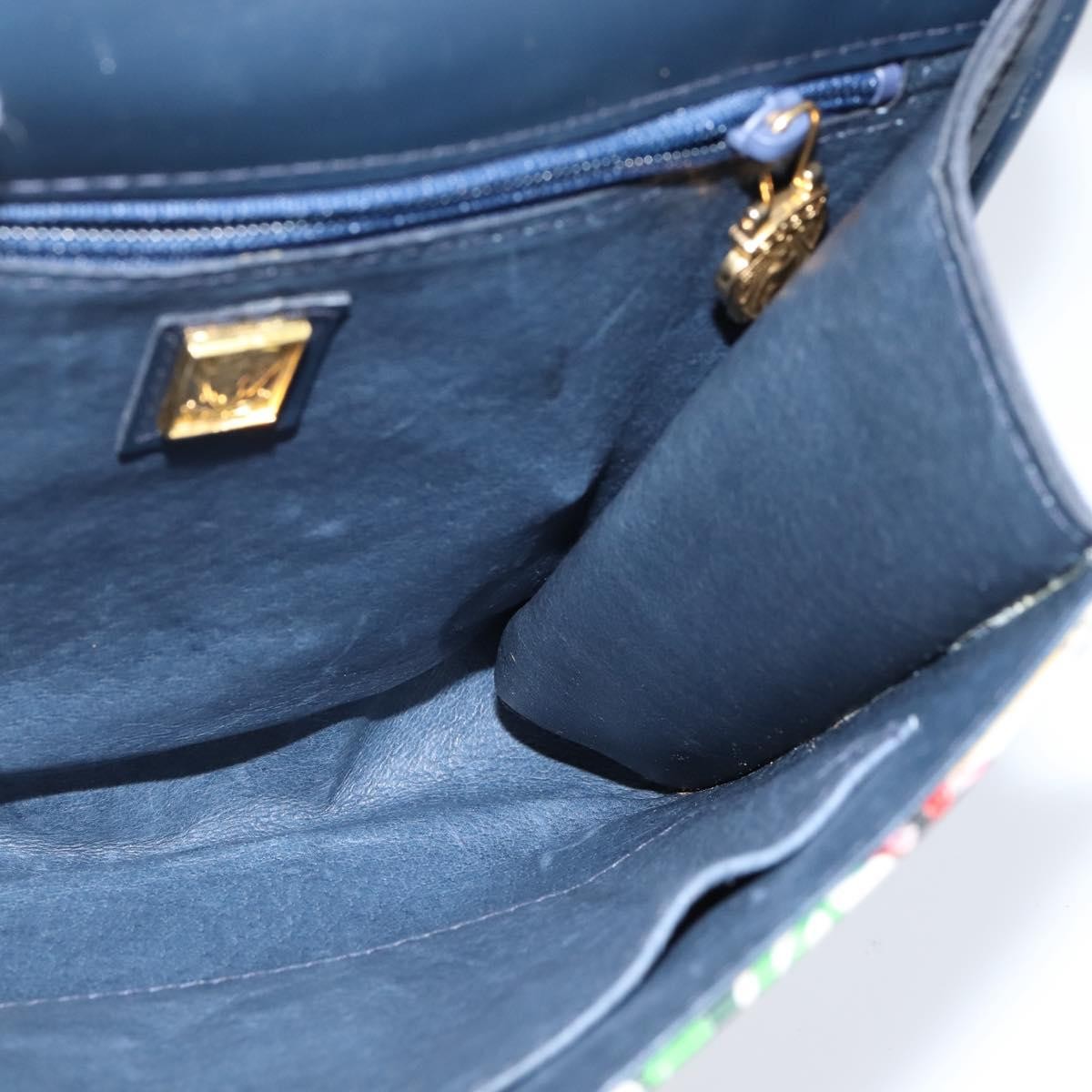 Gucci Vintage Flap Crossbody Bag GG Coated Canvas and Leather, MULTICOLOUR, CANVAS, Shoulder bag