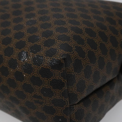 Celine Macadam Pochette Canvas and Leather, BLACK, CANVAS, Clutche & pouche