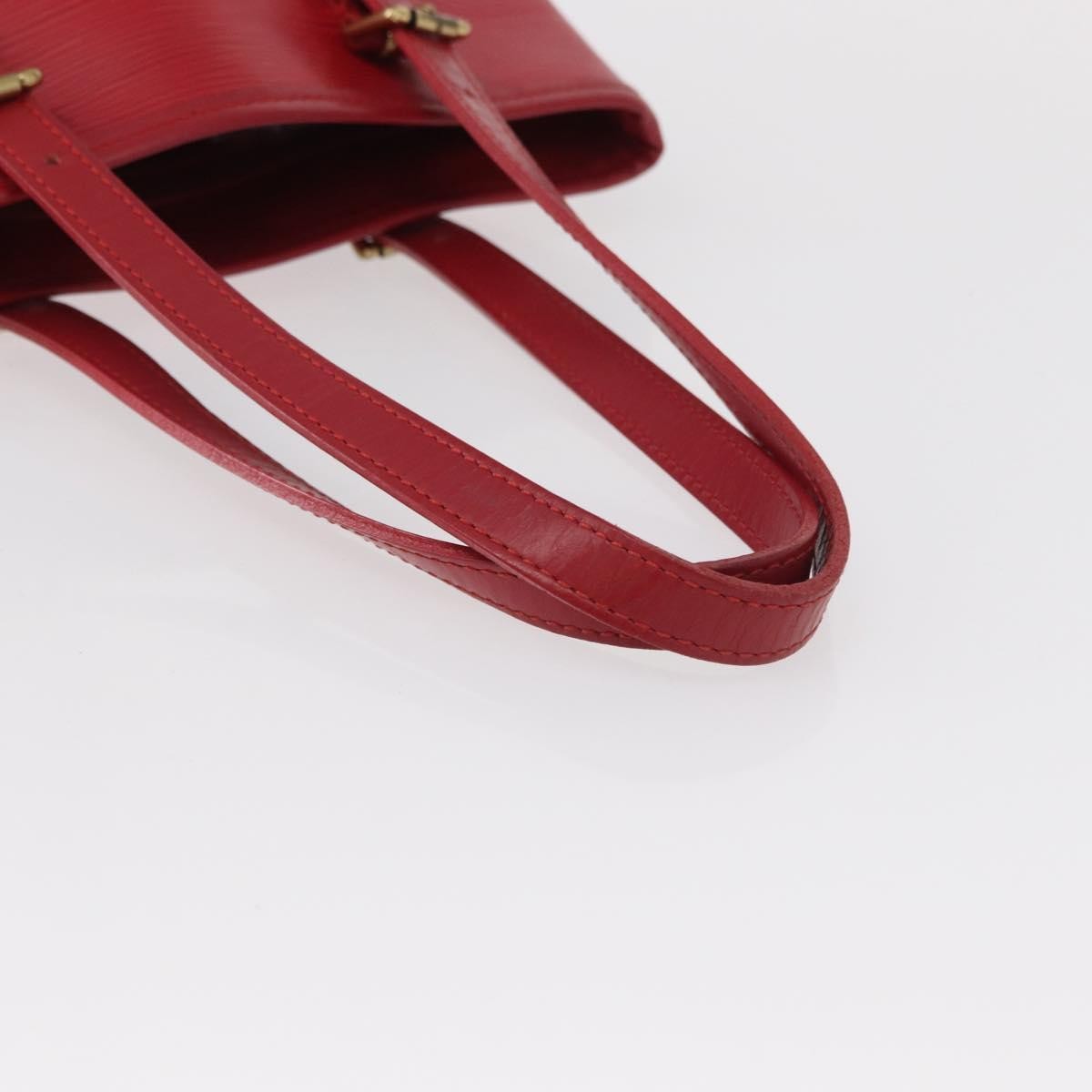 Louis Vuitton Bucket Bag Epi Leather, RED, LEATHER, Shoulder bag