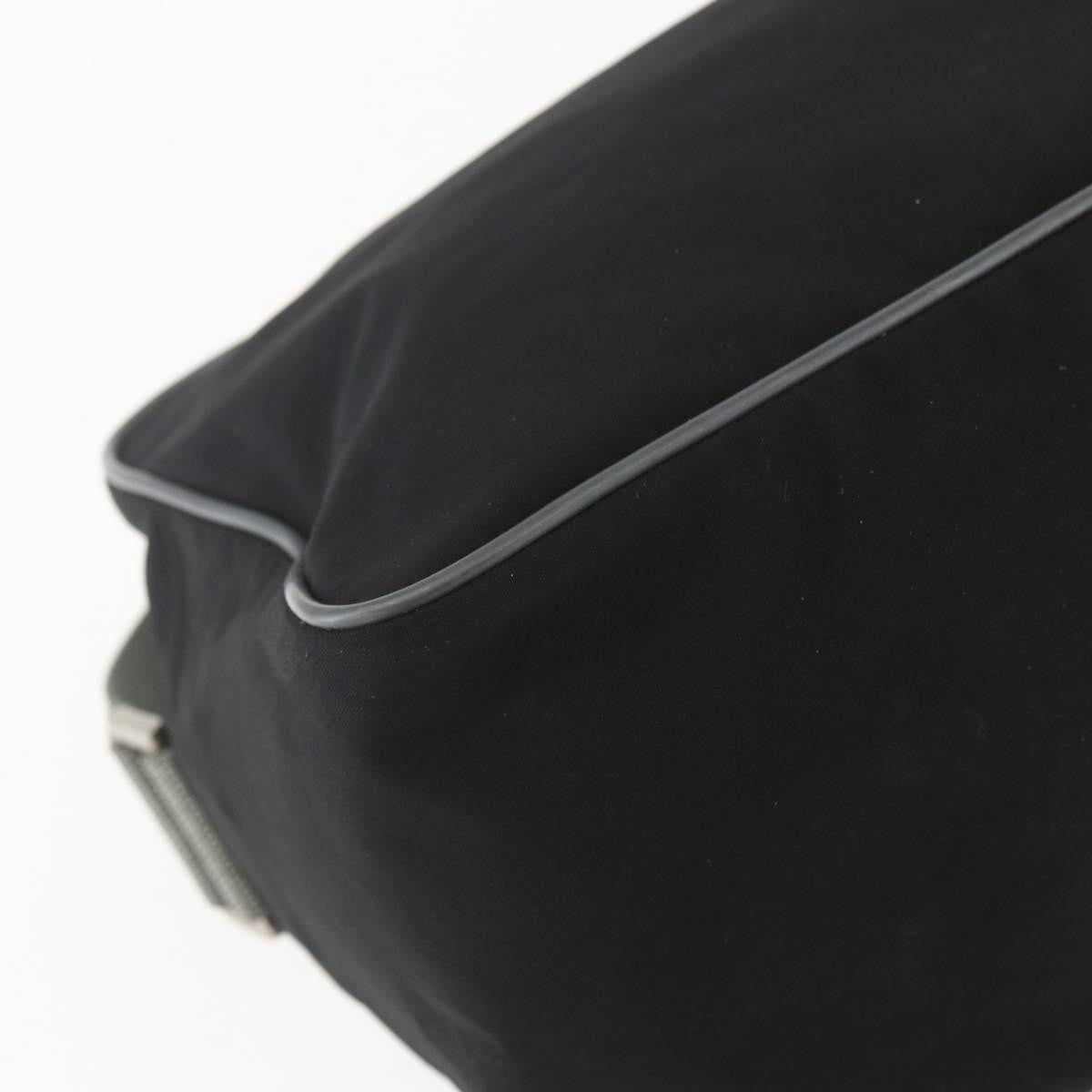 Prada Sport Zip Shoulder Bag Tessuto, BLACK, NYLON, Shoulder bag