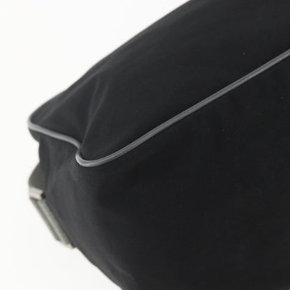 Prada Sport Zip Shoulder Bag Tessuto, BLACK, NYLON, Shoulder bag