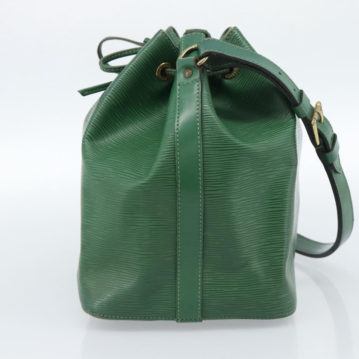 Louis Vuitton Petit Noe Handbag Epi Leather, Green, Leather, Shoulder Bag