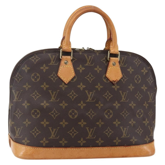 Louis Vuitton Alma Handbag Monogram Canvas, BROWN, CANVAS, Handbag