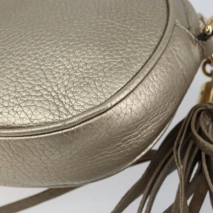 Gucci Soho Chain Bag Leather, GOLD, LEATHER, Shoulder bag