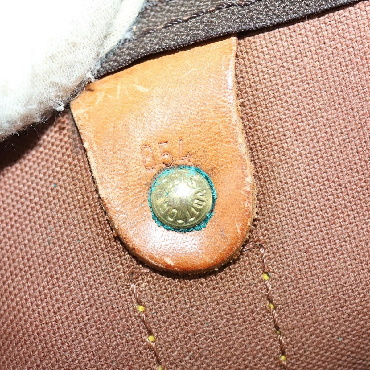 Louis Vuitton Keepall Bandouliere Bag Monogram Canvas, BROWN, CANVAS, Travel bag