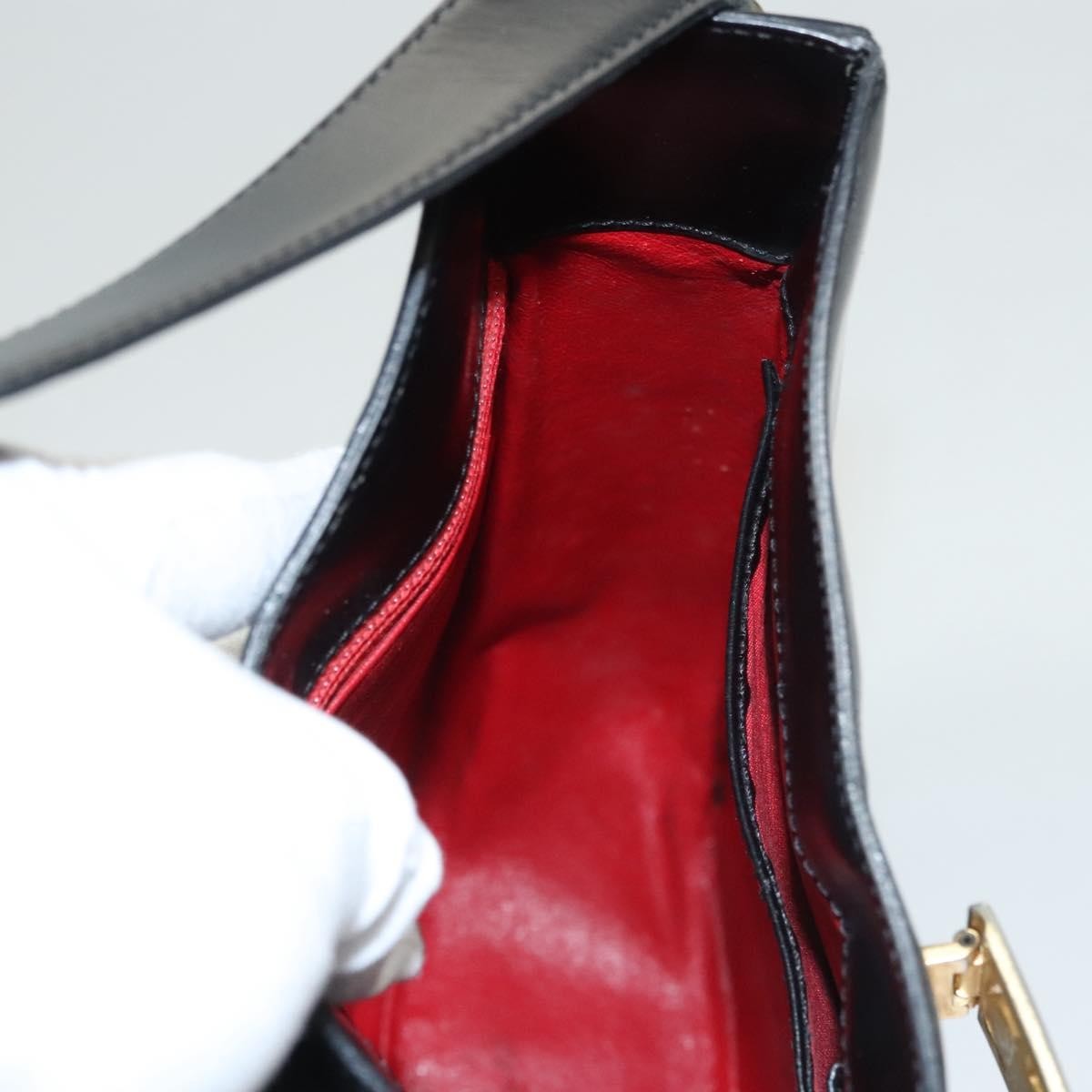 Celine Horse Carriage Shoulder bag Leather, BLACK, LEATHER, Shoulder bag