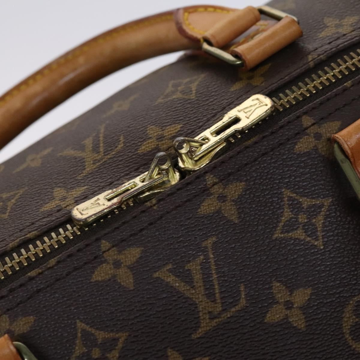 Louis Vuitton Keepall Bag Monogram Canvas, BROWN, CANVAS, Travel bag