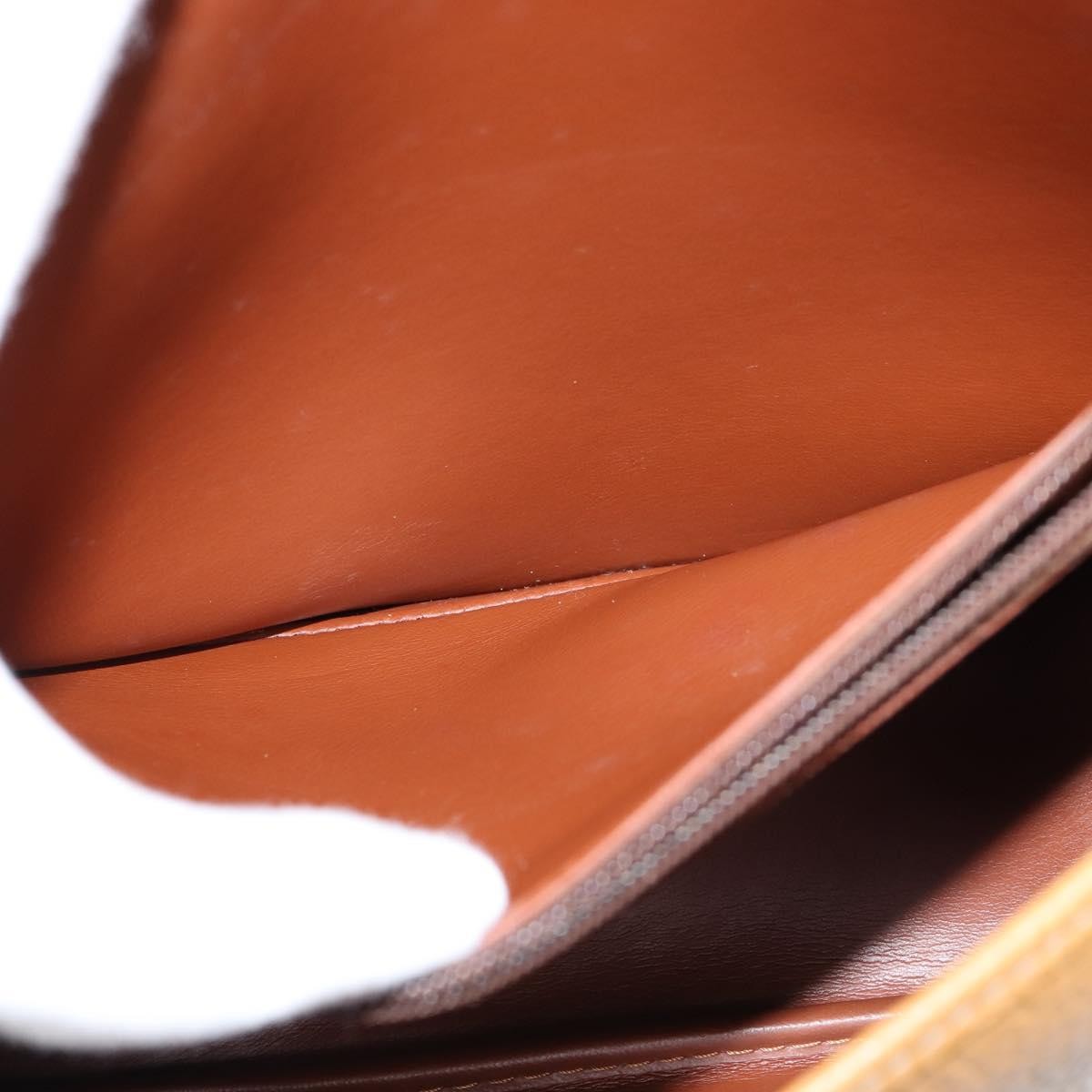 Christian Dior Vintage CD Logo Shoulder Bag Leather, BROWN, LEATHER, Shoulder bag