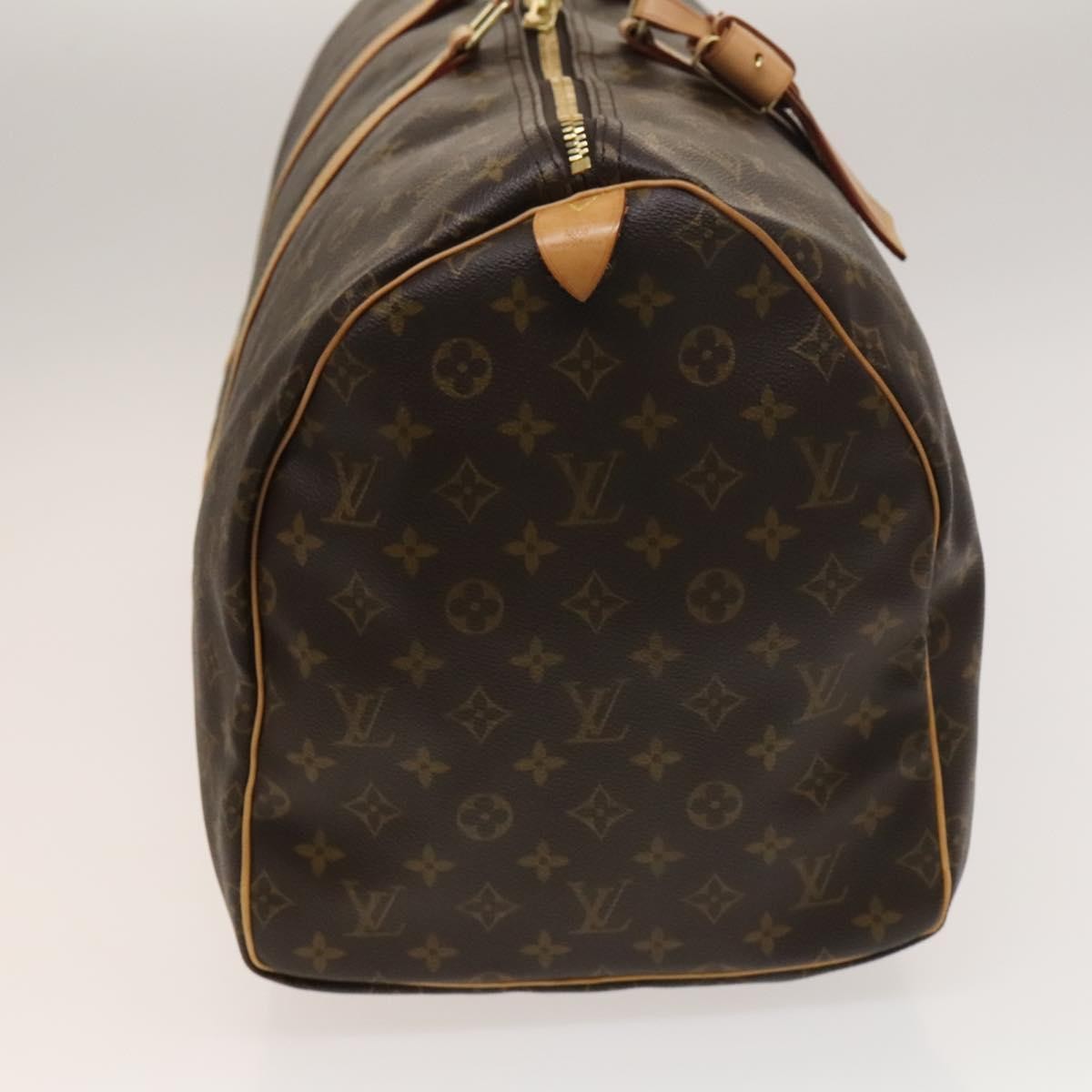 Louis Vuitton Keepall Bag Monogram Canvas, BROWN, CANVAS, Travel bag