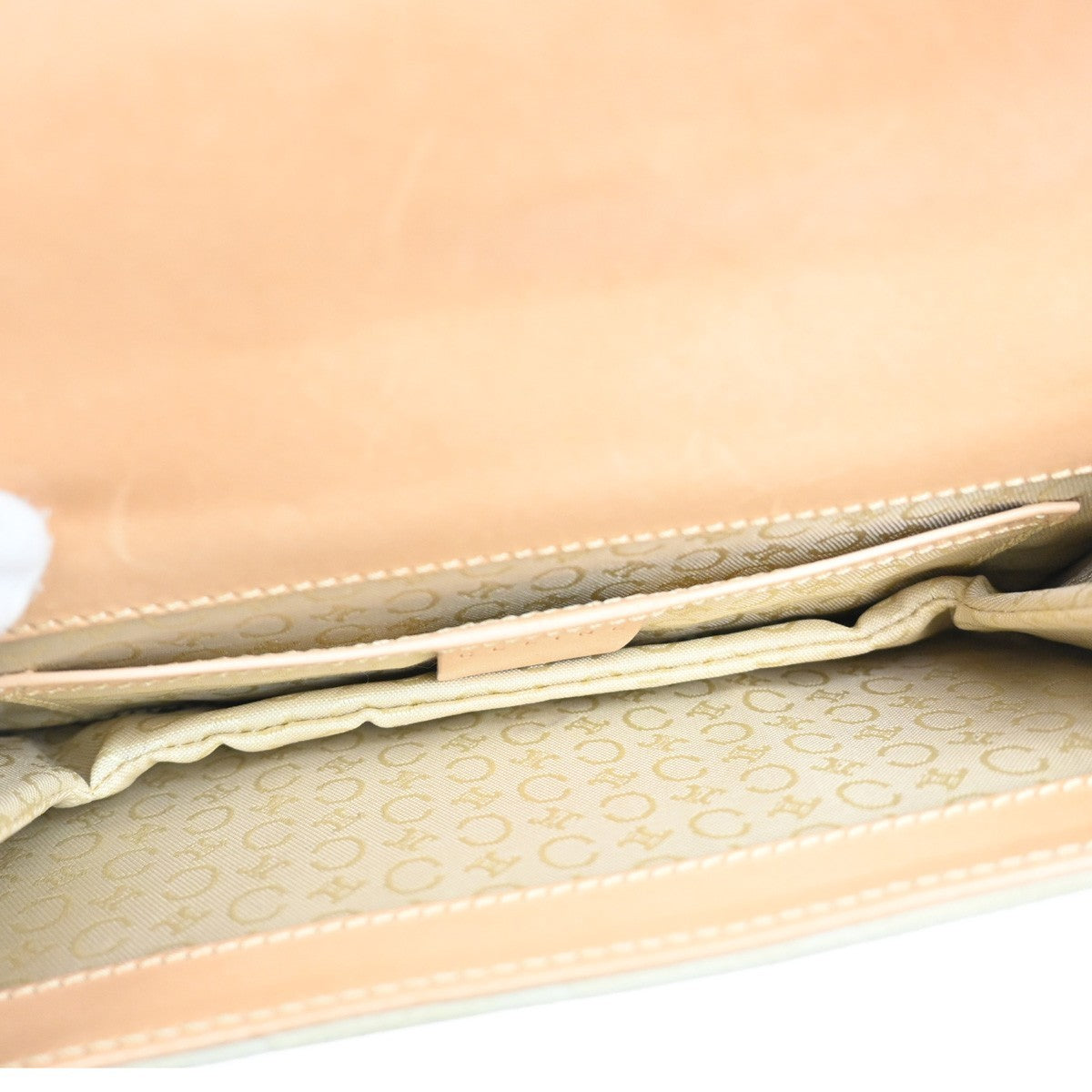 Celine C Macadam Shoulder bag Suede, BEIGE, SUEDE, Clutche & pouche