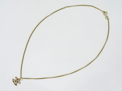 Chanel Rainbow CC Pendant Necklace Metal and Crystals, GOLD, GOLD_PLATED, Necklace