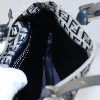 Fendi Vintage Shoulder Bag Zucca Canvas, NAVY, CANVAS, Handbag