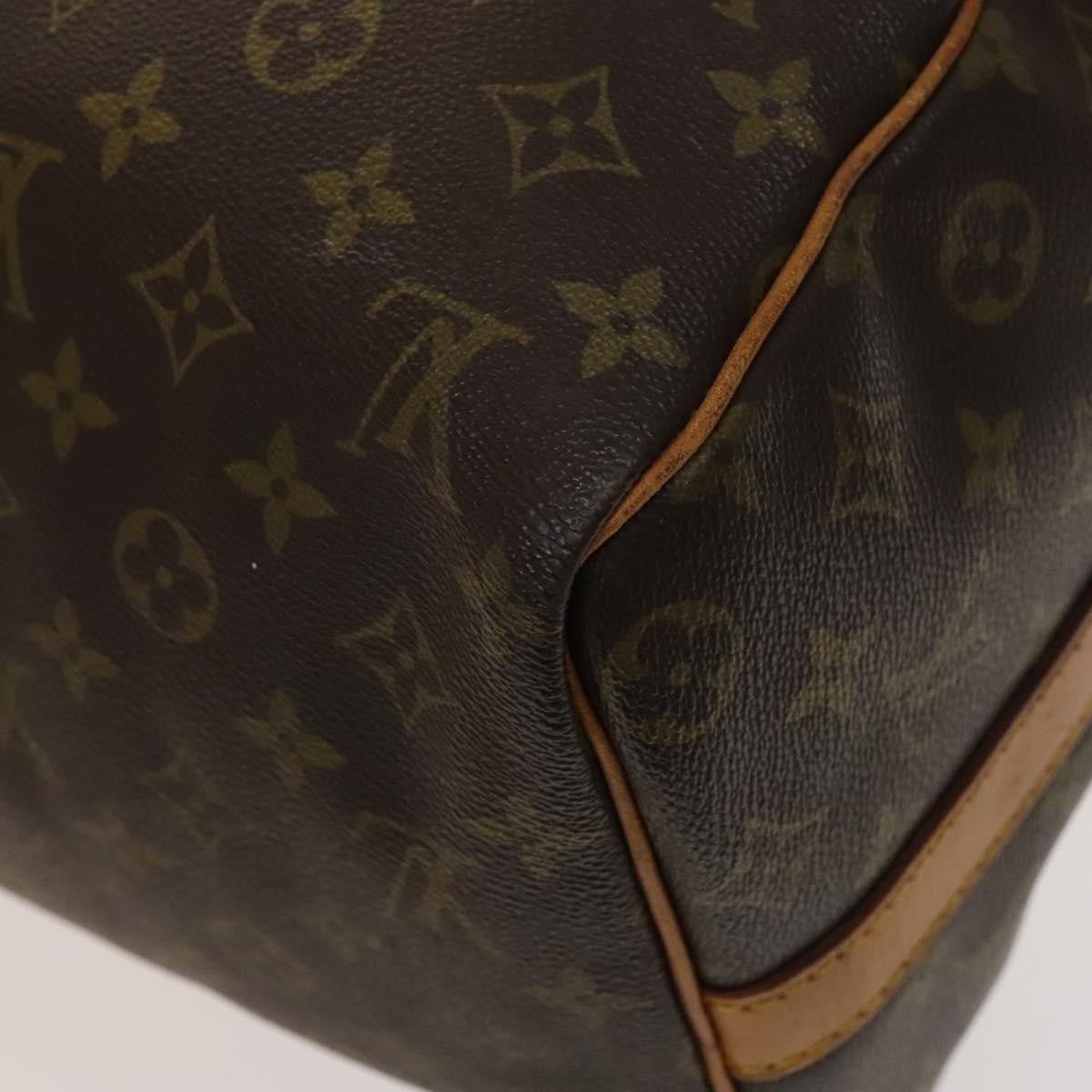 Louis Vuitton Keepall Bandouliere Bag Monogram Canvas, BROWN, CANVAS, Travel bag