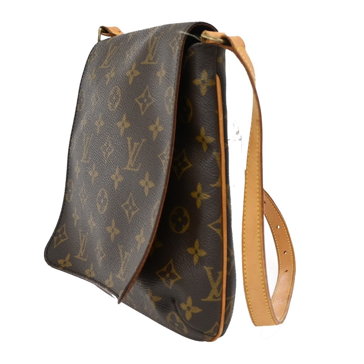 Louis Vuitton Musette Salsa Handbag Monogram Canvas, BROWN, LEATHER, Shoulder bag