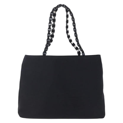 Salvatore Ferragamo Vintage Shoulder Bag Canvas, BLACK, CANVAS, Shoulder bag