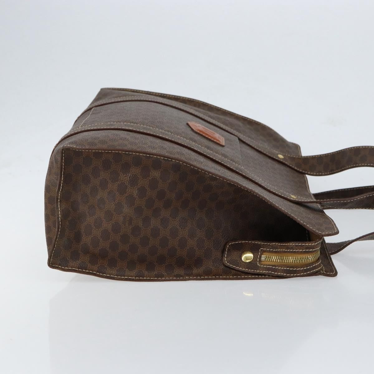 Celine Vintage Macadam Tote bag Canvas, BROWN, CANVAS, Tote bag