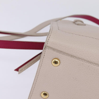 Salvatore Ferragamo Amy Tote Pebbled Leather, BEIGE, LEATHER, Handbag