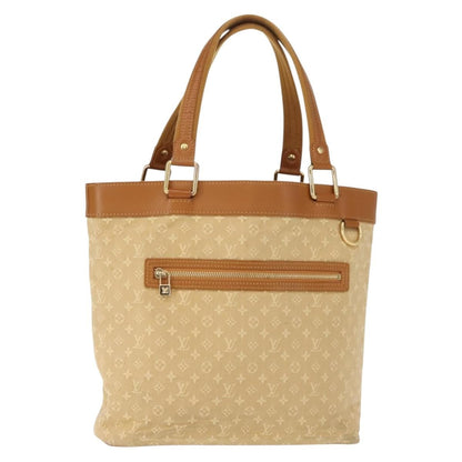 Louis Vuitton Lucille Handbag Mini Lin, BEIGE, CANVAS, Tote bag